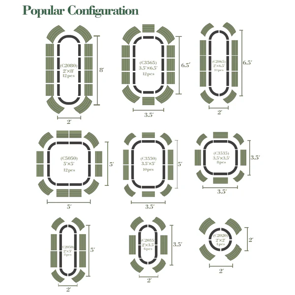 32" Tall 9 In 1 Modular Metal Raised Garden Beds (12 Panels)